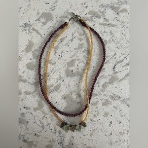 2 layered beaded necklace